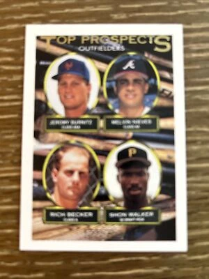 1993 Topps Prospects Rookie RC #658 Jeromy Burnitz  Melvin Nieves NmMt Free Ship - Image 1 of 3