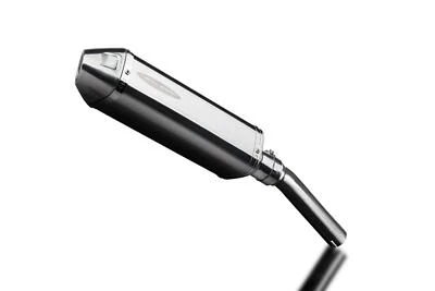 Delkevic 13" Slip-On Stainless Tri-Oval Muffler - Suzuki DR650R - 90-91 Exhaust - Image 1 of 3