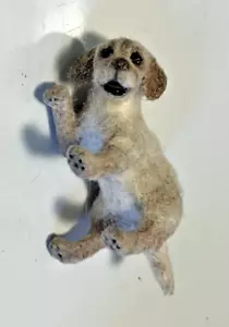 EICHE Hund Handwerker Puppenhaus Miniatur 1:12 aus Nachlass - Bild 1 von 6