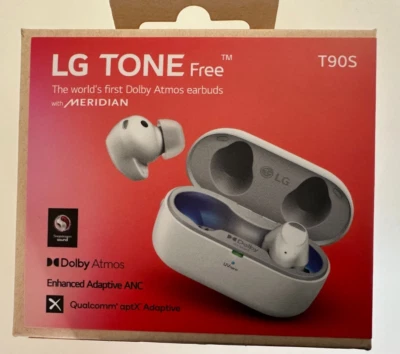 LG TONE FREE-T90S / Bluetooth headphones / white - NEW - Image 1 of 4