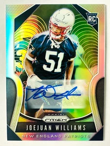 2019 Panini Prizm Joejuan Williams AUTO RC SILVER Prizm Patriots Rookie! - Picture 1 of 3