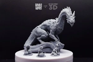 Mountain Drake - Goblins of the cave Davale Games 3D Printed High Quality Resin - Picture 1 of 14