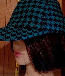 Gap Wool Dogtooth Check Baseball Cap - Picture 1 of 8