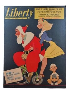 LIBERTY Magazine Dec. 28, 1946 Santa Cover Art Vernon Grant RARE HTF Classic Pic - Imagen 1 de 24