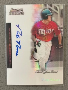 2004 Bowman Sterling Baseball MLB #BS-MM Matt Moses /199 Refractor Auto Twins