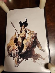 The Huntress By: Frank Frazetta Poster 24in x 36in new & Spiderman & Halloween 2 - Picture 1 of 5