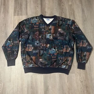 VTG Starbus Weather Screen MADE IN USA Long Sleeve Pullover Mens Size L - Picture 1 of 5