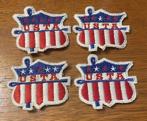Lot Of 4 Vintage USTA Patches United States Twirling Association 1980s Baton - Picture 1 of 3
