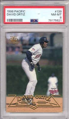 1998 Pacific David Ortiz PSA 8 NM-Mt # 139 RC Rookie Low Pop of 1 None Higher - Image 1 of 2