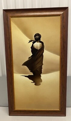 Obra de arte original firmada Renato Casaro pintura de arena grande Schirokko Foto 1 de 4