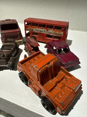 Lote De 6 Coches De Juguete De Colección, Autobús, Conejo, Roadster - Tootsie, Matchbox, Lesney WOW Foto 1 de 4