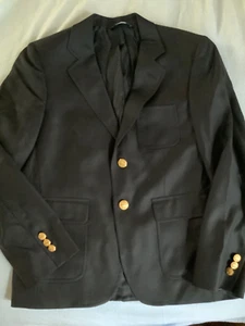 Brooks Brothers Blazer Loro Piana Super 120's Donna Nero 100% Lana Taglia S - Foto 1 di 12