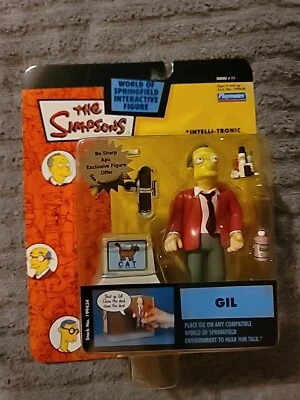 Os Simpsons - Gil - série 11 boneco World of Springfield por Playmates NOVO - Imagem 1 de 3