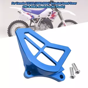 Protezione pignone anteriore protezione catena blu per Yamaha YZ125 1993-2004 nuovo - Foto 1 di 7
