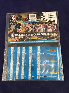 2023-24 Panini NBA Sticker & Card Collection New and Sealed 5 Packs HTF Rare - Picture 1 of 9