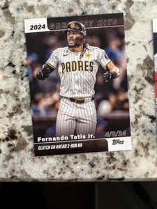2025 TOPPS MLB GREATEST HITS CARD SAN DIEGO PADRES FERNANDO TATIS JR #GH-9 - Picture 1 of 1