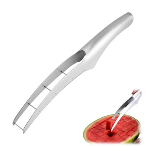 Stainless Steel Watermelon Cube Slicer Melon Fruits Cutter Lightweight Portable - Picture 1 of 8
