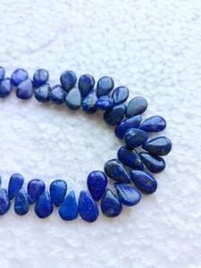 Lapislazuli Layout Einfache Perlen 10-7 mm 6 Zoll Strang für Schmuckherstellung - Bild 1 von 5