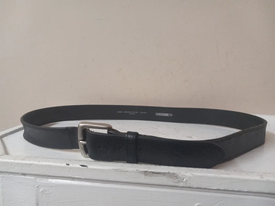 Wolverine Cinturón Cuero Negro Talla 42/105 Hombre 7659-001 Usado Hecho en México Foto 1 de 4