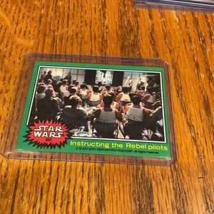 1977 STAR WARS SERIES THREE (GREEN ) #227 REBEL PILOTS NM - Picture 1 of 4