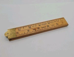 Vintage Lufkin No 751 - 24" Inch Folding Carpenters Ruler - Made in USA - Bild 1 von 11