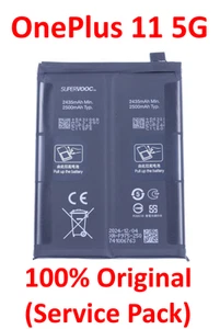 OnePlus 11 5G 100% Oryginalna bateria (Service Pack) 5000mAh BLP975 - Zdjęcie 1 z 24