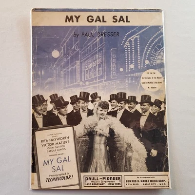 Partituras My Gal Sal 1942 piano guitarra voz Rita Hayworth Victor maduras de colección Foto 1 de 4
