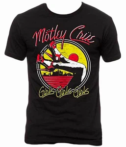 Motley Crue Girls Girls Girls Heels Logo Mens T Shirt Band Merch XXL - Picture 1 of 3