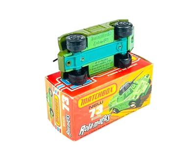 Matchbox Lesney Superfast MB73 Rola-matics Weasel Metallic Green Base  w/J Box - Image 1 of 4