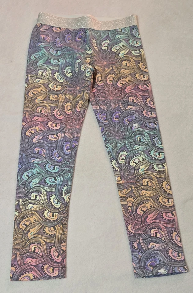 Gymboree New With Tag Peacock Leggings Size 5/6 - Image 1 of 4