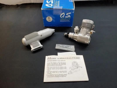 OS MAX 61 FX RC AIRPLANE ENGINE  WITH MUFFLER, N.I.B 📦  - Image 1 of 4