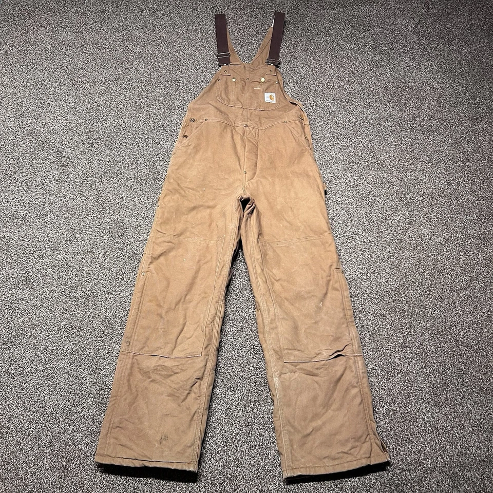 Mono Carhartt 1989 vintage de lona doble rodilla 34/32 hecho en EE. UU. Foto 1 de 4