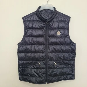 Chaleco de plumón Moncler Gui para hombre negro talla 5 - Imagen 1 de 14