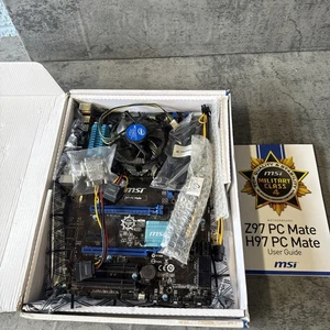 MSI Z97 PC Mate ATX motherboard with I/O shield for desktop computers new other - Picture 1 of 16