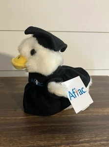 Aflac Duck Graduation Gift 6" Gown Hat Diploma NWT WORKS Plush Stuffed Animal - Picture 1 of 4