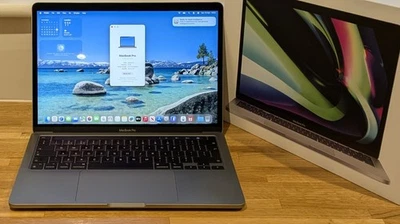 Apple MacBook Pro 13 A2338 2020 M1 3.2GHz 8GB 256GB Tahoe 26.1 OS Grey  R12 - Image 1 of 4