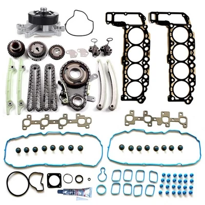Head Gasket Set Water Pump Timing Chain Kit Fit For 2000 2001 Dodge Durango 4.7L - Image 1 of 4