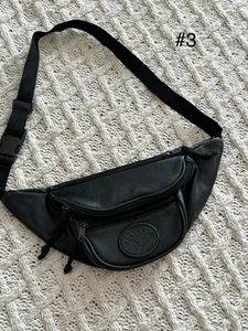 Flight Pax Bauchtasche / Gürteltasche schwarz Leder - Bild 1 von 10