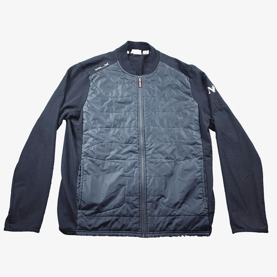 RLX Ralph Lauren Jacket Mens Large Black Hybrid Quilted Zip Golf Performance S4 - Image 1 of 4