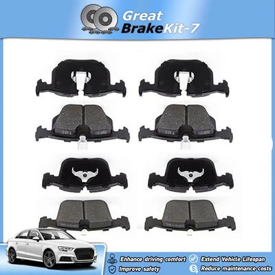 Kit de pastillas de freno de disco delanteras traseras para BMW 850i 1991 1992 5,0 L Foto 1 de 4