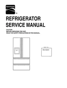 KENMORE 795.72595.710 79572595710 795.72595710 SERVIZIO RIPARAZIONE MANUALE CARTA E PDF - Foto 1 di 1