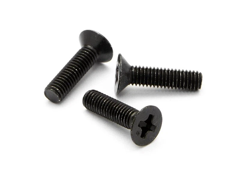HPI Racing Flat Head Screws M3x12mm (Phillips, 6pcs) HPIZ528 - Image 1 of 1