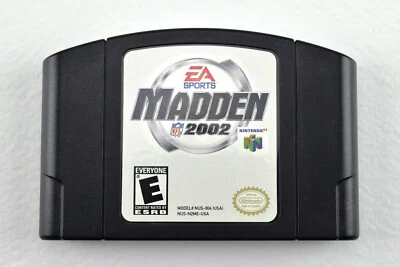 Madden 2002 - Nintendo 64 N64 Authentic OEM Clean Tested - Pristine! - Image 1 of 2