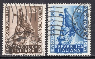 5046 - Italy 1953 - International Exposition of Agriculture - Rome- Used Set - Image 1 of 2