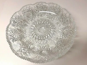 ABP HAND CUT CRYSTAL BOWL 11 1/2 INCHES - Picture 1 of 8