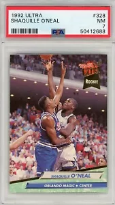 1992 Fleer Ultra Shaquille O'Neal #328 Basketball Rookie Card - PSA 7 Near Mint - Bild 1 von 2