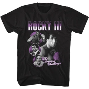 Rocky III Boxing Movie Clubber Apollo Mick The Greatest Challange Men's T Shirt - Picture 1 of 5