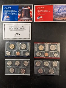 2006 U. S. Mint Uncirculated Coin Set - 20 BU 2006-P&D coins inc state quarters - Picture 1 of 15