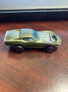 Vintage Hot Wheels Redline 1968 Olive Custom Corvette HK - Nice...No Hood! - Picture 1 of 6