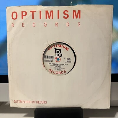 100 Hz - Low Frequency Overload 1990 Optimism 12” Vinyl EP - BIRTH OF TECHNO VG+ Foto 1 de 4